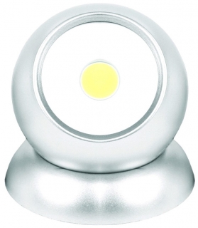 Led reflektor magnetická koule 1W 100lm stříbrný